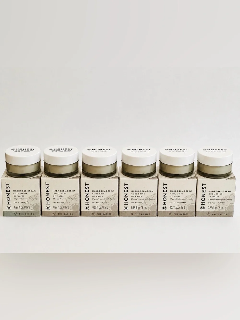 Honest Beauty Hydrogel Cream Mini Size 8ml / 0.27oz each (6pcs)